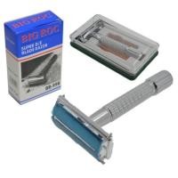 ราคา Big Roc Classic Silver Mens Shave Razor พร้อมใบมีดป้องกันและพกพาสําหรับเดินทาง (55352532950)