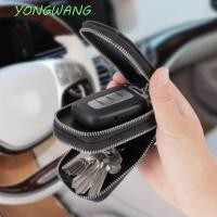 ราคา YONGWANG Key Case ที่ใส่พวงกุญแจ, กระเป๋ากุญแจรถหนังแท้, แฟชั่นมีซิปกระเป๋าคู่ Double-layer Key กระเป๋าสตางค์ผู้หญิง (42117578864)