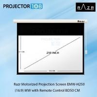 ราคา Razr Motorized Screen 250" อัตราส่วน 16:9 พร้อมรีโมทไร้สาย (EMW-H250) (25640299783)
