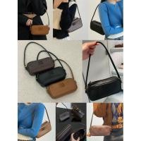 ราคา 100% ของแท้ MIU ตัวอักษรโลโก้หนังลูกวัววัสดุกระเป๋าถือ (49601546586)