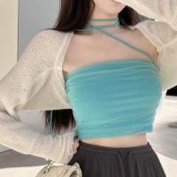 ราคา Glass top เสื้อเกาะอก ผ้าใยแก้ว มีซับในให้น้า ใส่แล้วไม่คัน ยืดหยุ่นได้เยอะเลยค่า มีสายคล้องคอ✨ (21401826895)