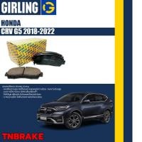 ราคา Girling ผ้าเบรค หน้า-หลัง Honda CRV CR-V G5 ฮอนด้า ซีอาร์วี ปี 2017-2023 ดิสเบรค (20584271222)