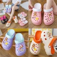 ราคา SHO-H-13A รองเท้าหัวโต สีพาสเทล ทูโทน มีสติ๊กเกอร์ มีสายรัดส้น เปิดส้นได้ น้ำหนักเบา พร้อมส่ง (14878439220)