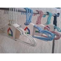 ราคา [20ชิ้น แถม 20ชิ้น] ไม้แขวนเสื้อเด็ก เคลือบซิลิโคนกันลื่น หัวสแตนเลสทนสนิม พร้อมส่ง Q4-999 (51304372378)