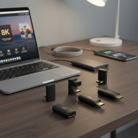 ราคา Hagibis USB4 อะแดปเตอร์มุมขวา 90 องศา PD240W 80Gbps 8K USB C เป็น Type-C สําหรับ Thunderbolt 4/5 iPhone 16 Pro ROG Ally Steam Deck Tablet Laptop (55100659678)