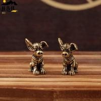 ราคา ชม.&ข บรอนซ์ประติมากรรมทองแดงแข็งลูกสุนัขทองเหลืองเครื่องประดับราศีสุนัขเครื่องประดับโบราณเก่าทองเหลืองชาสัตว์เลี้ยงเครื่องประดับขนาดเล็ก{ไทย} (51304836816)