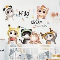 ราคา สติ๊กเกอร์ติดผนัง ลายแมว สวนสัตว์ เด็ก สติกเกอร์แต่งผนัง ติดตู้ wallsticker สติ๊กเกอร์แต่ง M07098 (22715751736)