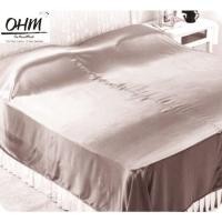 ราคา OHM ผ้าห่มเดี่ยวและผ้าคลุมเตียง 3.5 ฟุต ผ้าซาตินแท้ 440 เส้น (เกรดพรีเมี่ยม) สีน้ำตาลเบส (1941625979)