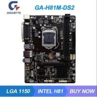 ราคา GIGABYTE H81M-DS2 LGA1150เข็ม DDR3 คอมพิวเตอร์ เมนบอร์ด (41617494545)