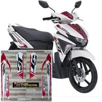 ราคา MERAH Original Yamaha SOUL GT 125 สีขาว แถบแดง 2015 2016 (42276492906)