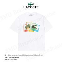 ราคา Lacoste เสื้อยืดคอกลม รุ่น Unisex Lacoste Live Polaroid Collaboration Loose Fit Cotton T-shirt Code: TH2184 10 001 (19185068457)