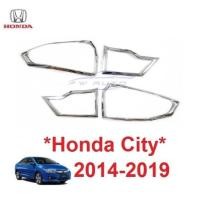 ราคา สีชุบ ครอบไฟท้าย ฮอนด้า ซิตี้ Honda City 2014 2015 2016 2017 2018 ครอบ ฝาท้าย ไฟ ชุบโครเมี่ยม แต่งรถ (28273805367)