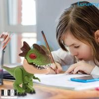 ราคา CULINARYHV ชุดเครื่องเขียนไดโนเสาร์, 5 in 1 ของเล่นเพื่อการศึกษาชุดเครื่องเขียนสัตว์, Creative ของขวัญยางลบไม้บรรทัดจําลองสูง T-Rex ของเล่นชุดเครื่องเขียน Office (48656094924)
