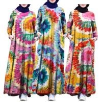 ราคา ผู้หญิงชุดมุสลิมแขนยาวAbayaดูไบชุดเดรสแม็กซี่เครื่องแต่งกายชาวอิสลามชุดอิสลาม 3 สี พร้อมส่ง (12447710992)