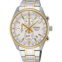 ราคา นาฬิกาข้อมือผู้ชาย Seiko SSB380P1 Chronograph Mens Quartz Watch Two Tone (4254466716)