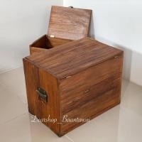 ราคา หีบไม้สัก หีบไม้เก่า หีบไม้เก็บของ หีบเก็บของ หีบโบราณ มีให้เลือก 2 ขนาด (22475351186)