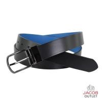 ราคา JACOB เข็มขัด หนังสีดำ/ฟ้า - รุ่น 52233 (27574202985)