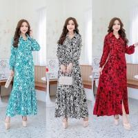 ราคา พร้อมส่ง แม็กซี่เดรสทรงเชิ้ตตัวยาวติดกระดุมด้านหน้า เสื้อผ้าแฟชั่นสาวอวบอ้วน ชุดอิสลามมุสลิม ใส่ออกงาน (27234431362)