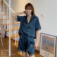 ราคา ชุดนอนผ้าซาตินเกรดพรีเมียม ปักหัวใจ (3049071160)