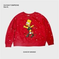 ราคา เสื้อสเวตเตอร์แขนยาว OLD NAVY SIMPSONS มือสอง (29711820483)