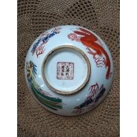 ราคา ชามก๋วยเตี๋ยวลายมังกรและหงส์มีบิ่นที่ขอบขนาด18x6cm สินค้ามือสองจากตู้ญี่ปุ่น (18988929610)