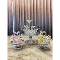 ราคา ส่งฟรี!!! หงส์คริสตัล หงส์คริสตัล มีหลายขนาด ทำจากคริสตัลแท้ หมุนได้ (28154718337)