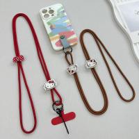 ราคา น่ารัก Hello Kitty Crossbody Strap เคสโทรศัพท์ Lanyard เชือกไนลอนแขวน Lanyard นักเรียนกระเป๋านักเรียนจี้สายคล้องกระเป๋าถือ (29125581898)
