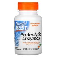 ราคา Doctor's Best, Proteolytic Enzymes [ 90 Delayed Release Veggie Caps ] with Bromelain, Serratiopeptidase, Rutin, Neutral (8673829509)