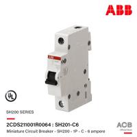 ราคา ABB - SH201-C6 ลูกย่อยเซอร์กิตเบรกเกอร์ 6 แอมป์ 1 โพล 6kA, ABB System M Pro 6A MCB Mini Circuit Breaker1P, Breaking 6kA (11231546036)
