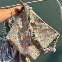 ราคา baggubag.caกระเป๋าผ้าทรงเกี๊ยว ลายดอกไม้ มีซิป มีซับใน (27590274067)