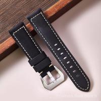 ราคา 20/22/24/26mmCrazy Horse หนัง Band Top Grain Cowhide Vintage band เครื่องประดับแฟชั่นบุรุษ (42174878057)