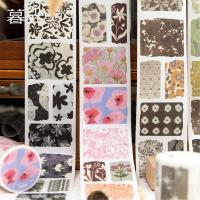 ราคา Pre-Cut ดอกไม้เทปสติกเกอร์ดอกไม้ Vintage สติกเกอร์ตกแต่งเทปความงามสติกเกอร์สําหรับ Scrapbooking Bullet Journs Planner Arts & Crafts (47854207423)