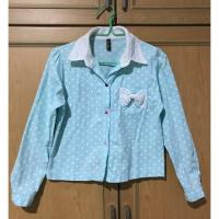ราคา เสื้อเชิ้ตครอปสีเขียวมิ้น (241635364)