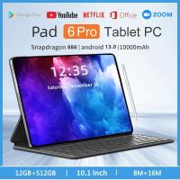 ราคา 【รับประกัน 3 ปี】แท็บเล็ต Android Pad 6 Pro 12GB+512GB Snapdragon 888 แท็บเล็ต PC 5G ซิมการ์ดคู่ หรือ WIFI HD 4K Tab 2024 (25006536889)