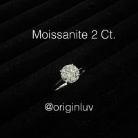 ราคา Originluv - แหวนเพชร Moissanite 2 กะรัต (GRA) แหวนหมั้น แหวนแต่งงาน (28044188114)