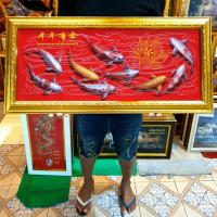 ราคา กรอบรูป ปลาคราฟ ภาพปลาคราฟ 9 ตัว ปลาคราฟมงคล กรอบปลา ปลา รูปปลา ปลาคราฟกรอบรูป รูป ปลาคาร์ฟ รูปปลาติดผนัง ภาพปลาติดผนัง (25664210782)