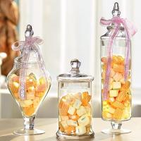 ราคา โหลแก้วใส่ลูกอม Candy Jar with Lid พร้อมฝาปิด ภาชนะแก้วตกแต่ง สำหรับงานแต่งงาน (53454583680)