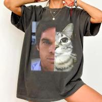 ราคา เสื้อยืด Comfort Colors Dexter Morgan, แมวสนุกสำหรับทั้งผู้ชายและผู้หญิง, เสื้อยืดผ้าฝ้ายหนัก, แฟชั่นสตรีทประจำวัน (52154581366)