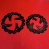 ราคา จานเบรคKSR 110 ลายเบรกกิ้ง ใส่kawasaki KSRจานหน้าขนาด 200 มิลลิเมตรจานหลังขนาด 190 มิล สินค้าขายเป็นคู่ สำหรับทดแทนเดิม (28824973613)