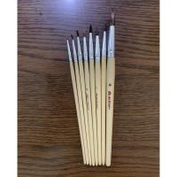 ราคา พู่กัน หัวกลม ประยงค์ มีเบอร์ 7 - เบอร์ 12 (แพ็ค 10 อัน) แพ็คละเบอร์ (9088100526)