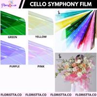 ราคา (แผ่น) กระดาษช่อดอกไม้เชลโลพานสายรุ้ง ฟิล์มซิมโฟนี ห่อดอกไม้ (25497127709)