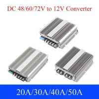 ราคา 48v/60v/72v ถึง 12V/24V DC Power Converter 20A 30A 40A 50A Buck Regulator Step Down Voltage Supply โมดูลสําหรับรถยนต ์ (29400171184)