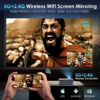 ราคา Projector Powerful Portable 4K Home Theater Beamer Smartphone Screen Mirroring Dual WiFi 5G Bluetoo (24187264159)