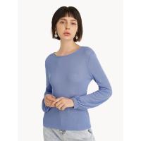 ราคา POMELO Sheer Open Back Blouseเสื้อยืดแขนยาว เว้าหลัง สีฟ้าอมม่วงไซส์ M มีป้าย ของใหม่ +Forever21เสื้อเกาะอกไซส์M ของใหม่ (5264390268)