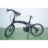 ราคา จักรยานพับได้ญี่ปุ่น - ล้อ 20 นิ้ว - มีเกียร์ - อลูมิเนียม - Dahon Mu Elite - สีดำ [จักรยานมือสอง] (23244010809)