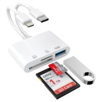 ราคา USB-C / IP OTG Card Reader iOS / Type-C to Memory โอนถ่ายข้อมูลจาก USB Memory Card (24242559169)