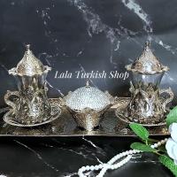 ราคา เซ็ทแก้วชาตุรกีพร้อมถ้วยขนมจากตุรกี (5240100559)