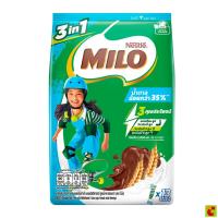 ราคา ไมโล แอคทิฟ-โก 3อิน1 เครื่องดื่มช็อกโกแลตมอลต์ปรุงสำเร็จชนิดผง สูตรน้ำตาลน้อยกว่า 23 ก. แพ็ค 13 (41061593311)