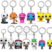 ราคา Funko พวงกุญแจ ฟิกเกอร์ The Nightmare Before Christmas - Jack Skellington Sally Seated Sally Mayor Vampire Teddy Pumpkin King Oogie Boogie Zero Action (19379918291)
