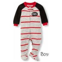 ราคา 0-3M Carter Fleece BOSS Sleepsuit (คลุมเท้า) (8142299436)